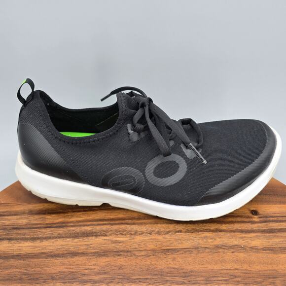 Oofos Oomg Sport Shoes Mens 10 Black White Lace Up Comfort Low Recovery Sneakers main image 7